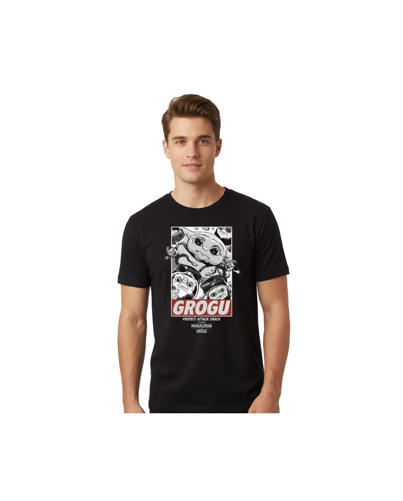 MANDALORIAN & GROGU - Protect Attack Snack - T-Shirt (L) - vue principale
