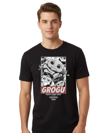 MANDALORIAN & GROGU - Protect Attack Snack - T-Shirt (M) - vue principale
