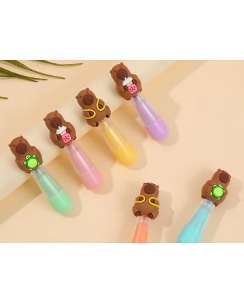 KAWAII - Capybara - 6 Surligneurs - vue principale