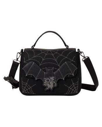 DISNEY - Mickey & Minnie Spiderweb & Bats - Sac bandoulière Loungefly - vue principale