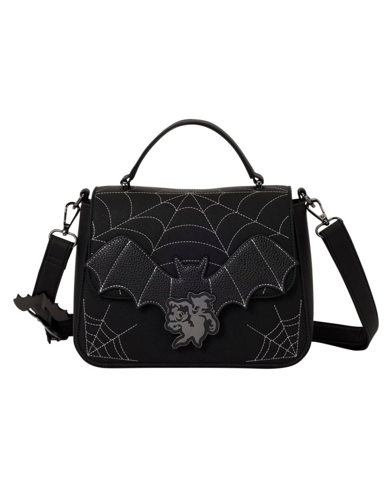 DISNEY - Mickey & Minnie Spiderweb & Bats - Sac bandoulière Loungefly - vue principale