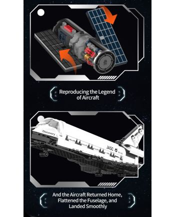 POP SERIES - Kit de Construction - Navette Spatiale - 950pc - vue de profil