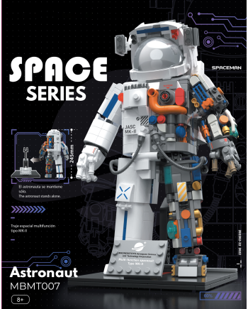 POP SERIES - Kit de Construction - Astronaute - 900pc - vue de profil