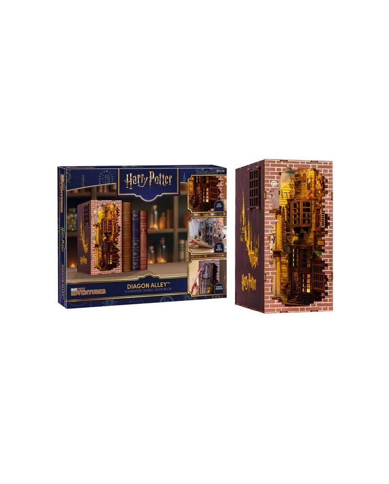 HARRY POTTER -BOOK NOOK KIT -Chemin de Traverse - 202pc +Eclairage LED - vue principale