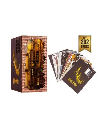 HARRY POTTER -BOOK NOOK KIT -Chemin de Traverse - 202pc +Eclairage LED - vue du packaging
