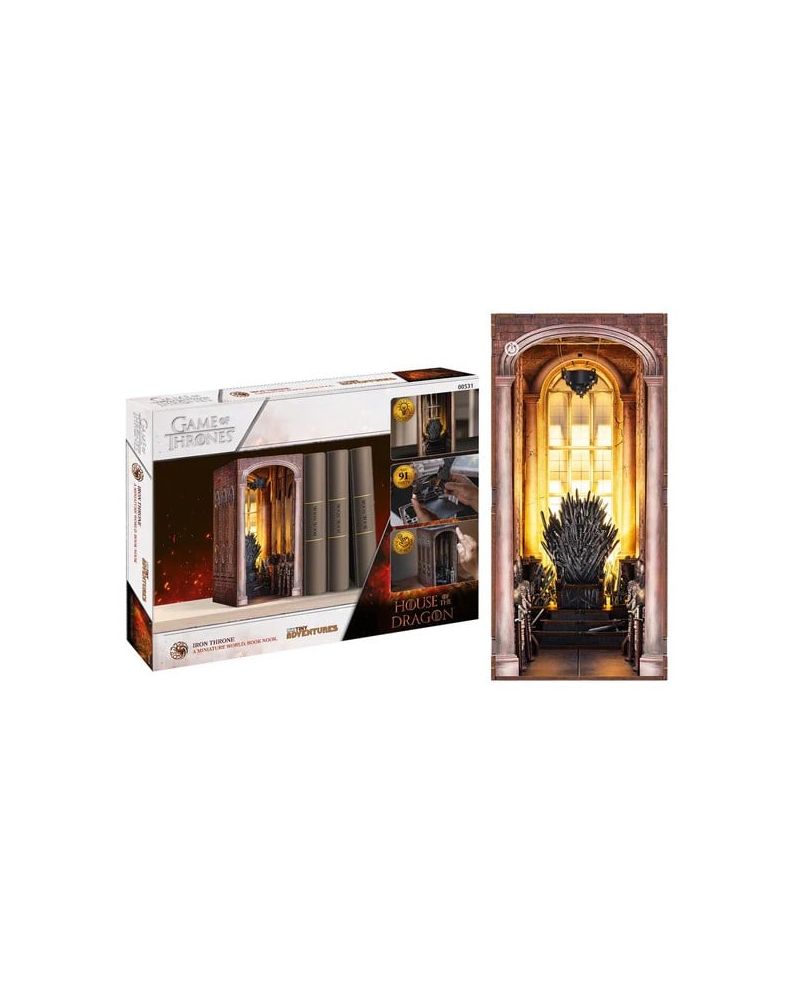 GAME OF THRONES - BOOK NOOK KIT - Thrône de Fer - 91pc + Eclairage LED - vue principale