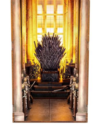 GAME OF THRONES - BOOK NOOK KIT - Thrône de Fer - 91pc + Eclairage LED - vue de profil