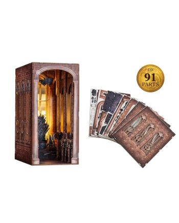 GAME OF THRONES - BOOK NOOK KIT - Thrône de Fer - 91pc + Eclairage LED - vue du packaging