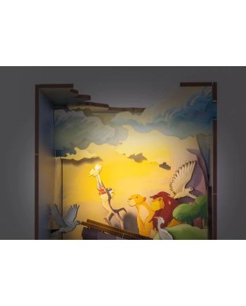 DISNEY - BOOK NOOK KIT - Le Roi Lion - 82pc + Eclairage LED - vue de profil