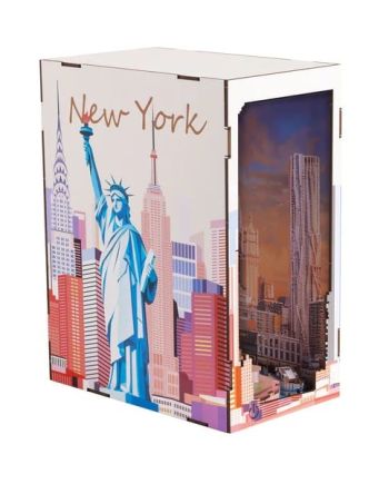 BOOK NOOK KIT - New York - 221pc + Eclairage LED - vue de profil