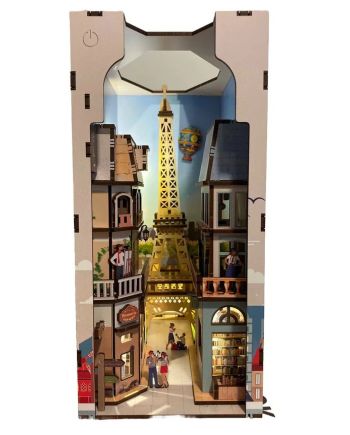 BOOK NOOK KIT - Paris - 168pc + Eclairage LED - vue de face