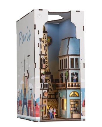 BOOK NOOK KIT - Paris - 168pc + Eclairage LED - vue de profil