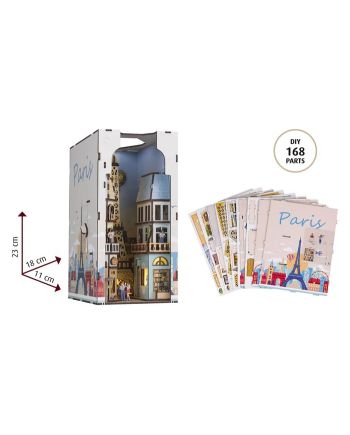 BOOK NOOK KIT - Paris - 168pc + Eclairage LED - vue du packaging