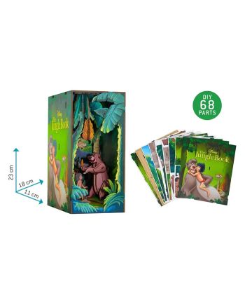 DISNEY - BOOK NOOK KIT - Le Livre de la Jungle - 68pc + Eclairage LED - vue du packaging
