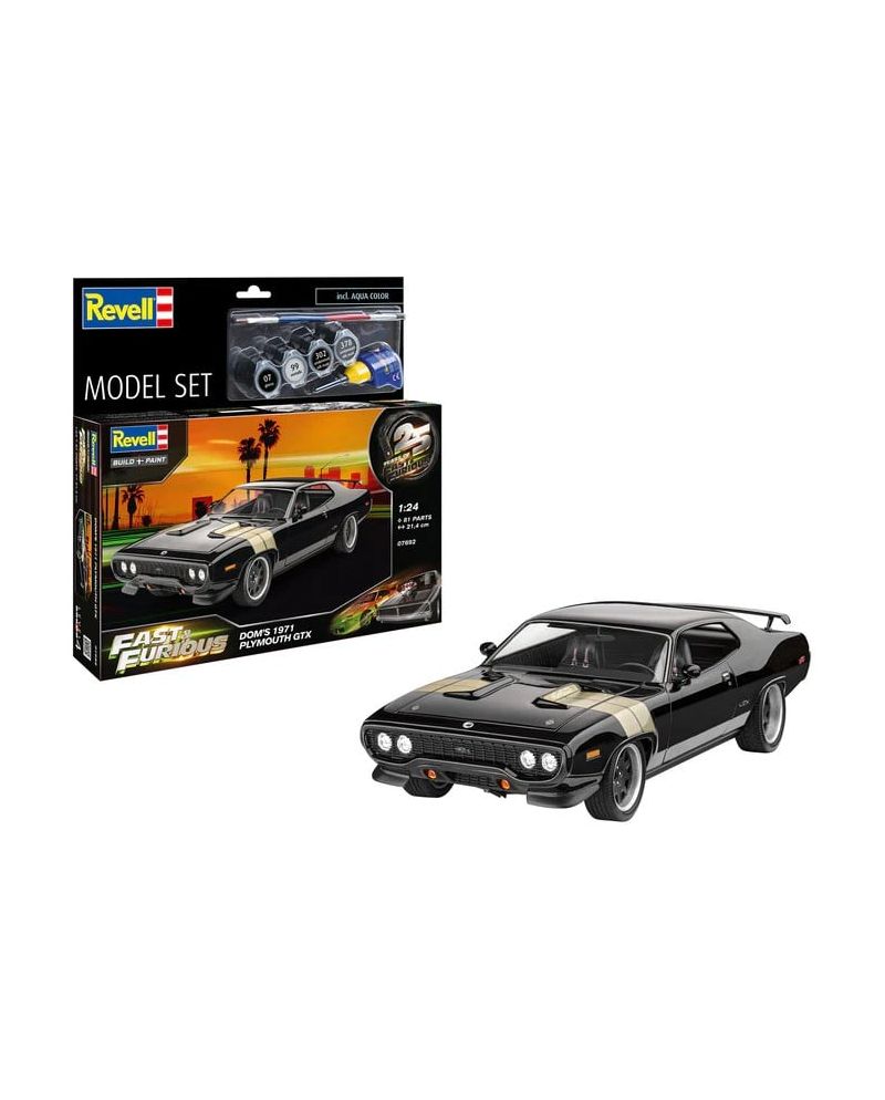 FAST & FURIOUS - Dominic's 1971 Plymouth GTX - Model Kit 1/24 - vue principale