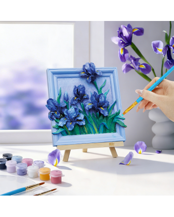 MAGNET DIY - Iras Lilas - Aimant à peindre en 3D DIY - vue de dos