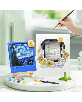 MAGNET DIY - Nuit Etoilée - Aimant à peindre en 3D DIY - vue de face