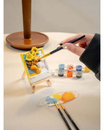 MAGNET DIY - Tournesols - Aimant à peindre en 3D DIY - vue de face