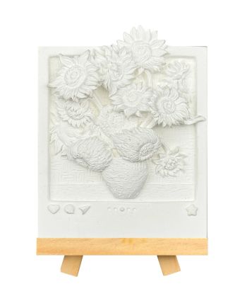 MAGNET DIY - Tournesols - Aimant à peindre en 3D DIY - vue de profil