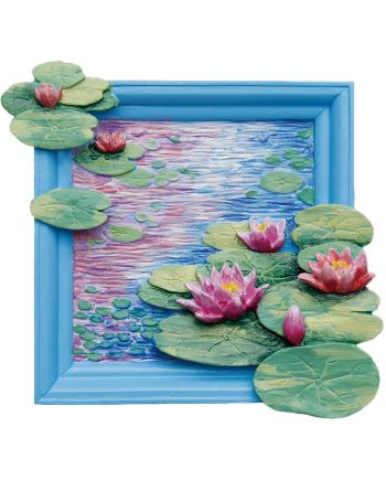 MAGNET DIY - Nénuphars - Aimant à peindre en 3D DIY - vue principale