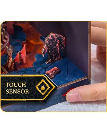 LORD OF THE RING - BOOK NOOK KIT - Barad-Dûr - 155pc + Eclairage LED - vue de dos