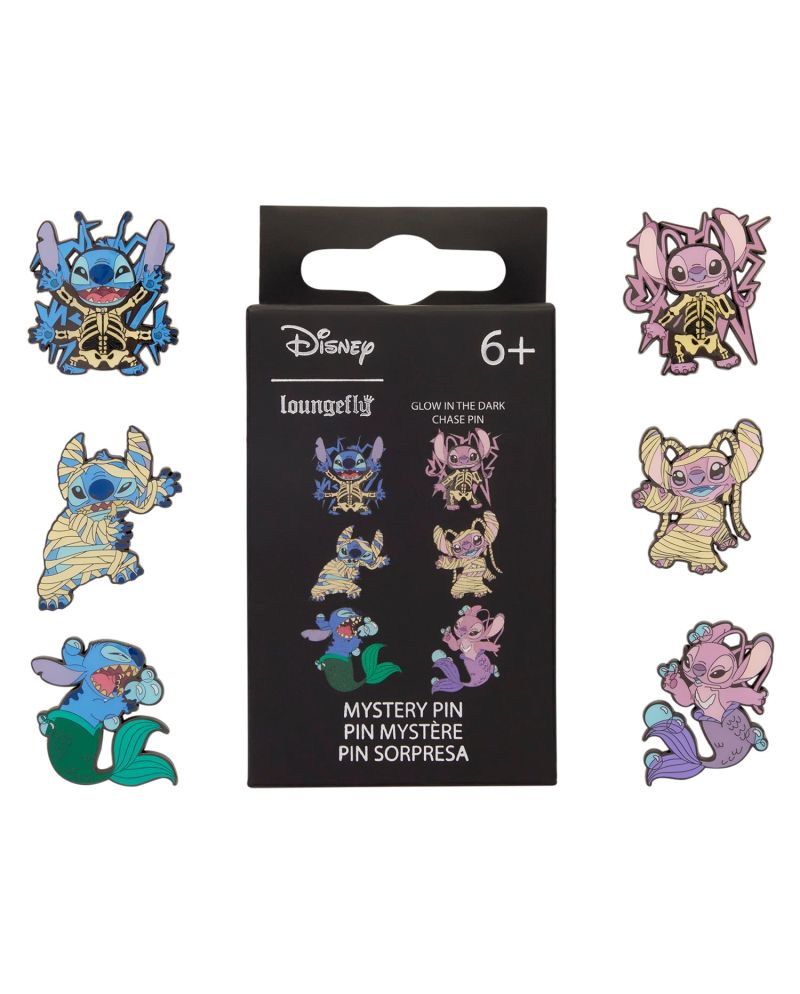 DISNEY -Stitch & Angel Halloween - Funko Blind Box Enamel Pins - vue principale