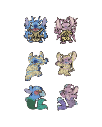 DISNEY -Stitch & Angel Halloween - Funko Blind Box Enamel Pins - vue de face
