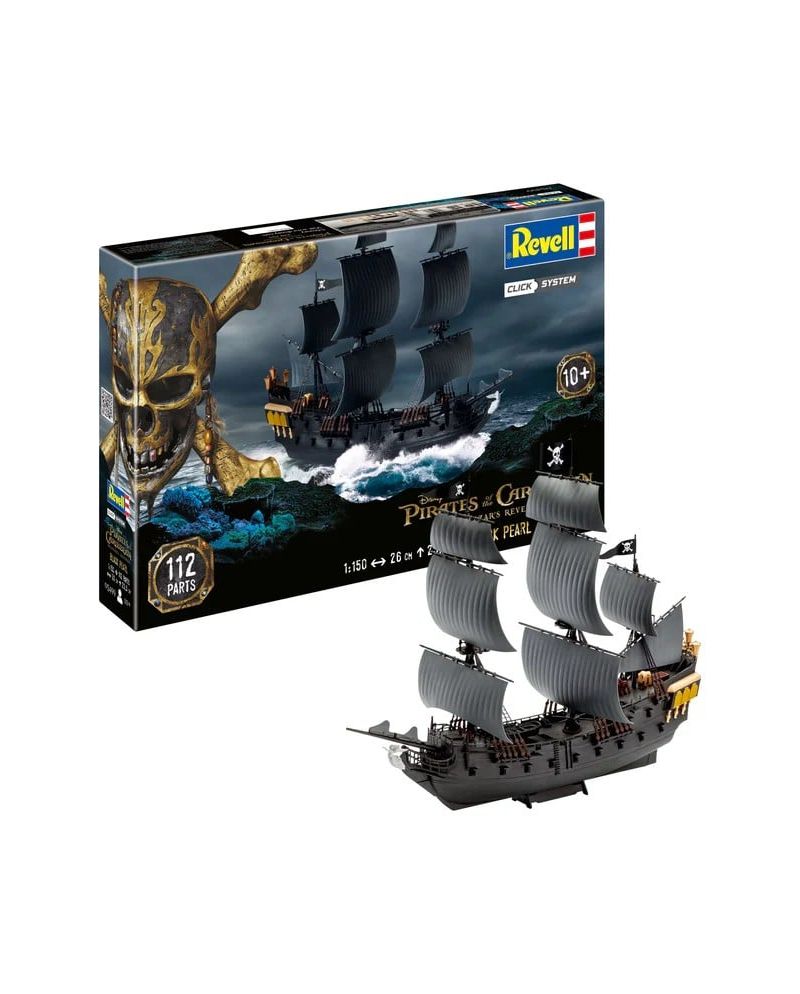 PIRATES DES CARAIBES - Black Pearl - Model Kit Click System 1/150 - vue principale