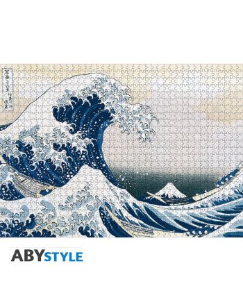 HOKUSAI - Puzzle 1000 pièces - La Vague de Kanagawa - vue de face