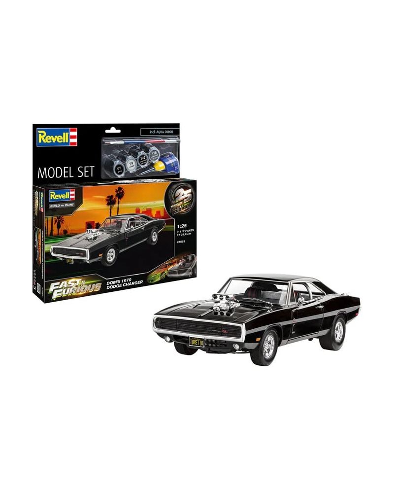 FAST & FURIOUS - Dominic's 1970 Dodge Charger - Model Kit 1/25 - vue principale