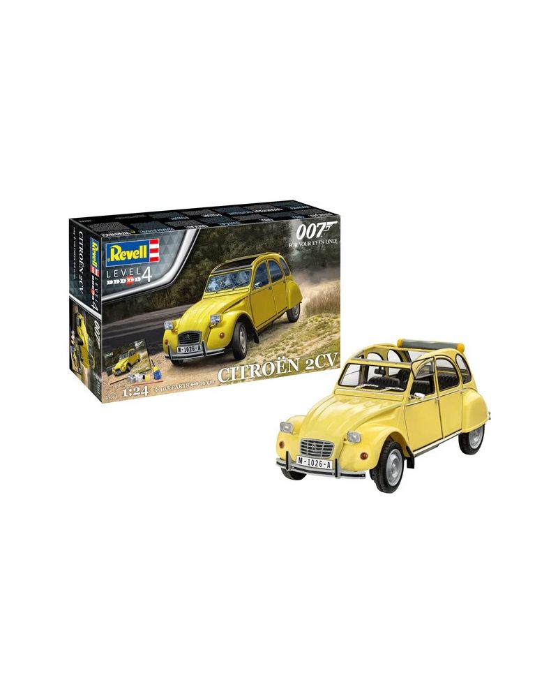 JAMES BOND - Citroën 2 CV - Model Kit 1/24 - vue principale