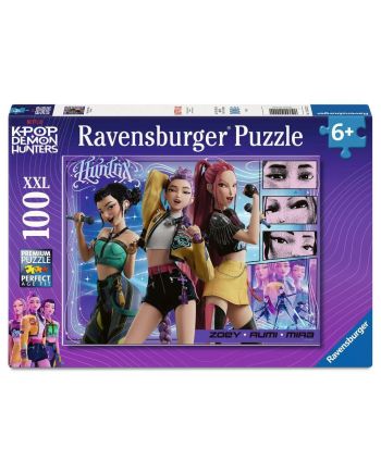 K-POP DEMON HUNTERS - Fans heureux, Honmoon heureux - Puzzle 100P XXL - vue principale