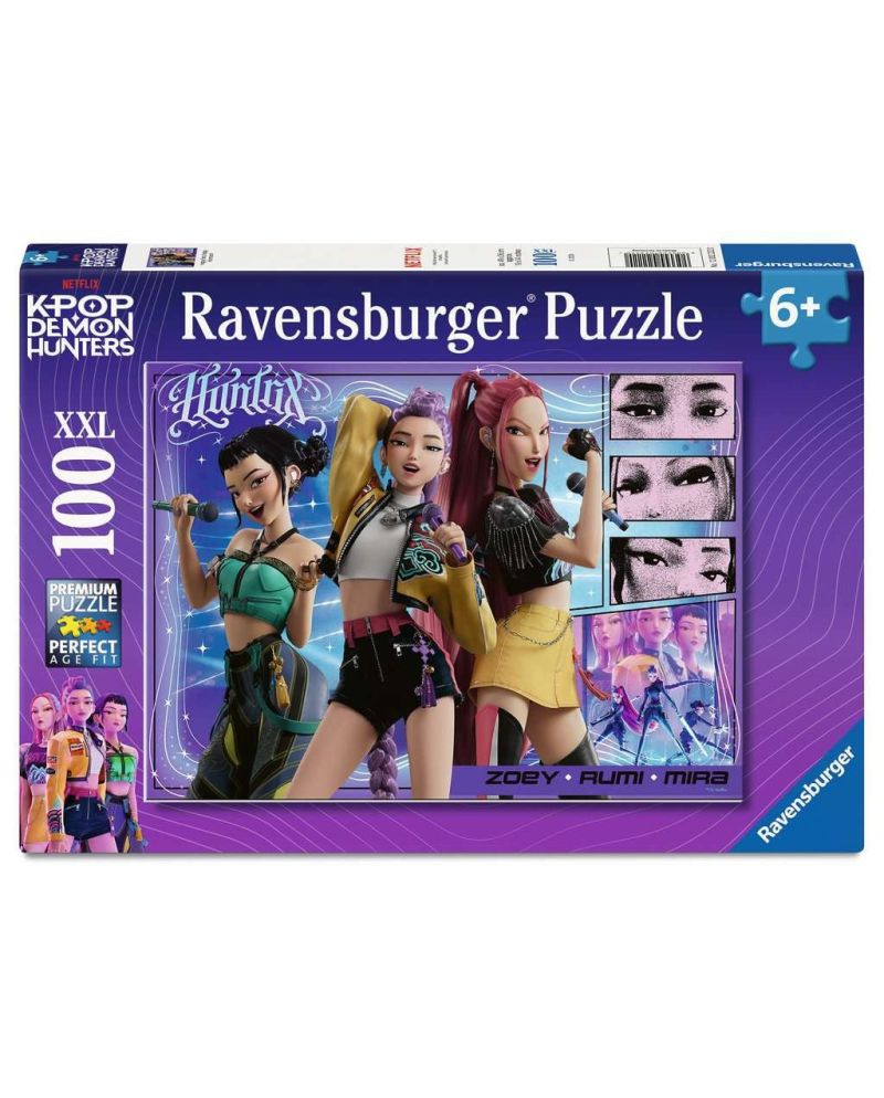 K-POP DEMON HUNTERS - Fans heureux, Honmoon heureux - Puzzle 100P XXL - vue principale