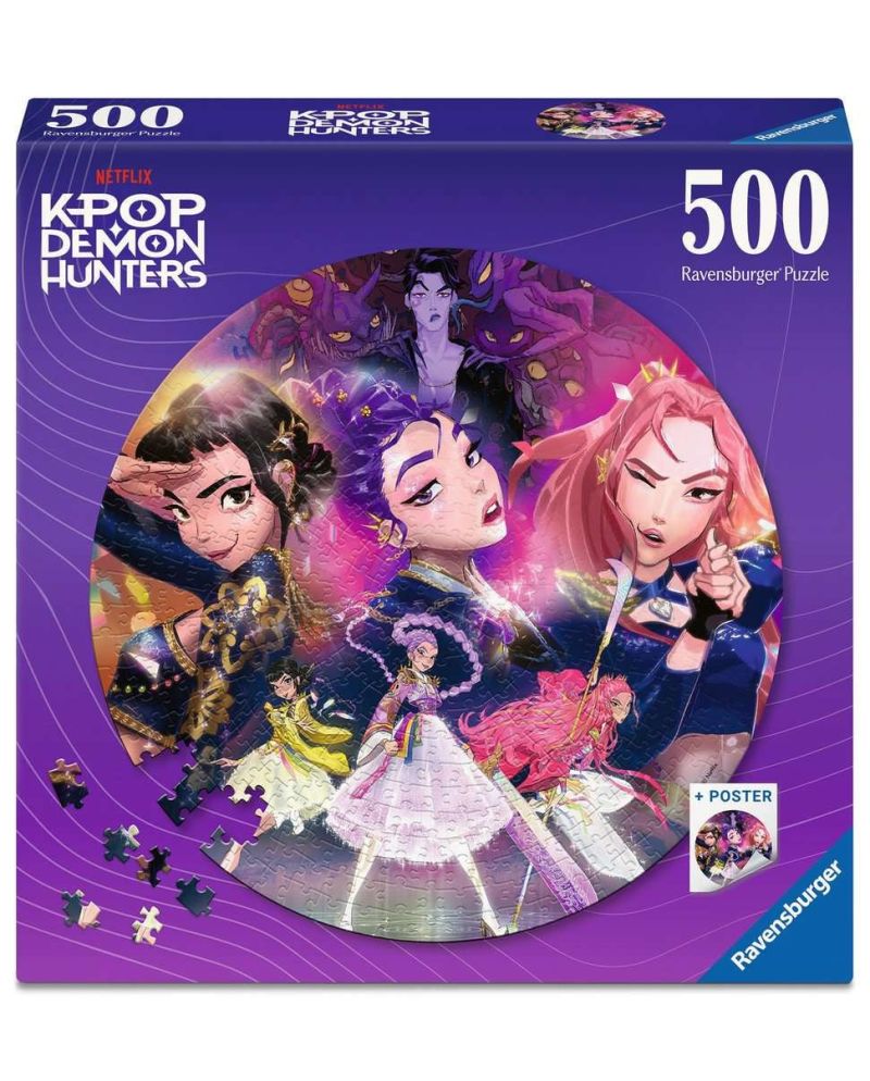 K-POP DEMON HUNTERS - Puzzle Rond 500p - vue principale