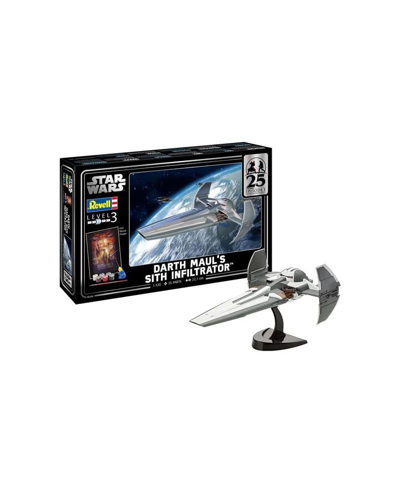 STAR WARS - Sith Infiltrator de Dark Maul - Model Kit 1/120 - vue principale