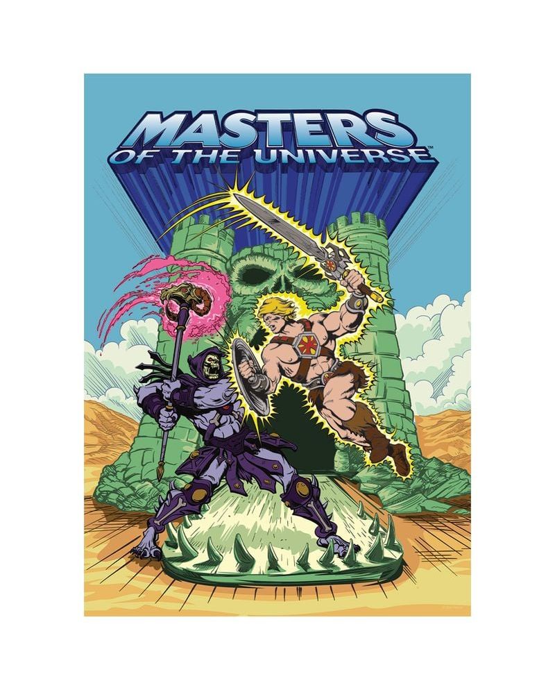 LES MAITRES DE L'UNIVERS - Musclor Skeletor - Art Print -Edit. Limitée - vue principale