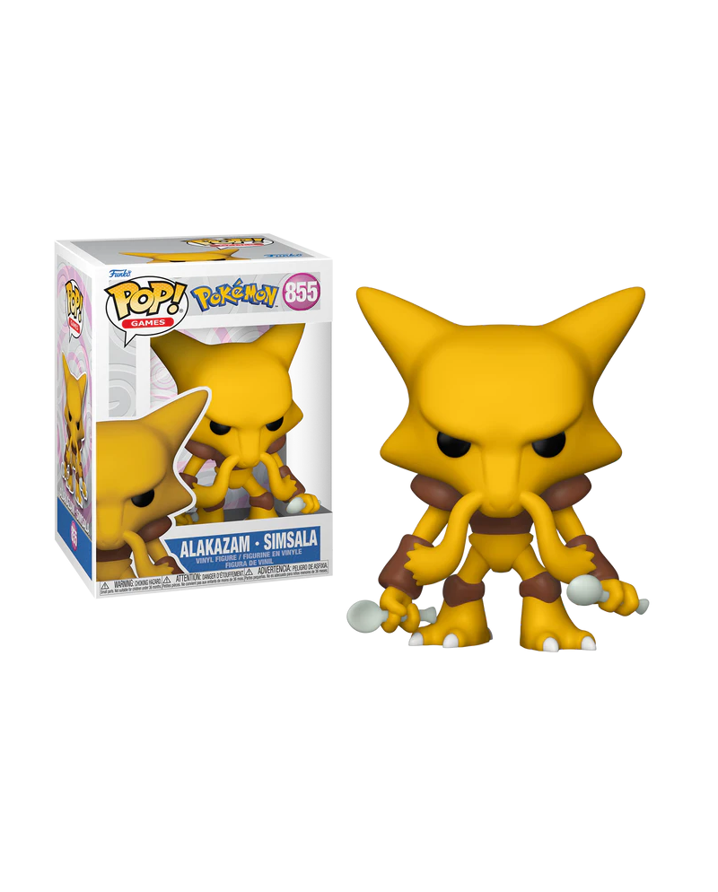 Figurine POP Games Alakazam N° 855 Funko Pokemon - vue de face