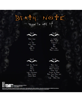 DEATH NOTE - Vinyle Original Soundtrack Vol 3 - vue de profil