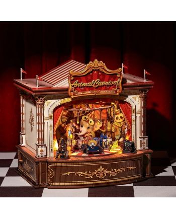 BOOK NOOK KIT - DIY - Carnaval des animaux - 413pc + Eclairage LED - vue principale