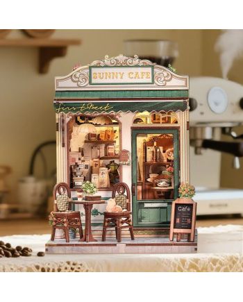 MINIATURE HOUSE - DIY- Café Sunny - 233pc + Eclairage LED - vue principale