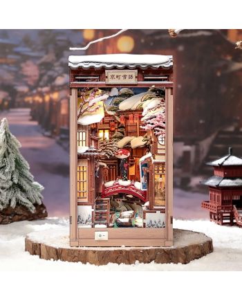 BOOK NOOK KIT - DIY - Murmures de neige à Kyoto- 286pc + Eclairage LED - vue principale