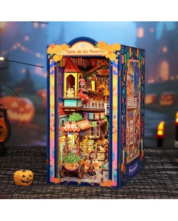 BOOK NOOK KIT - DIY - Plaza de los Muertos - 350pc + Eclairage LED - vue principale
