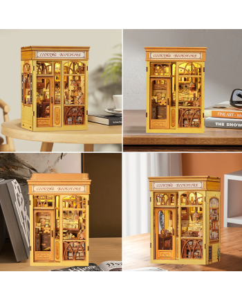 BOOK NOOK KIT - DIY- Librairie Culinaire - 156pc + Eclairage LED - vue de detail
