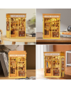 BOOK NOOK KIT - DIY- Librairie Culinaire - 156pc + Eclairage LED - vue de detail