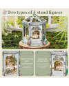 MINIATURE HOUSE - DIY- Maison des Fleurs Windsor - 235pc+Eclairage LED - vue de dos