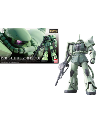 GUNDAM - RG 1/144 MS-06F Zaku II - Model Kit 13cm - vue principale