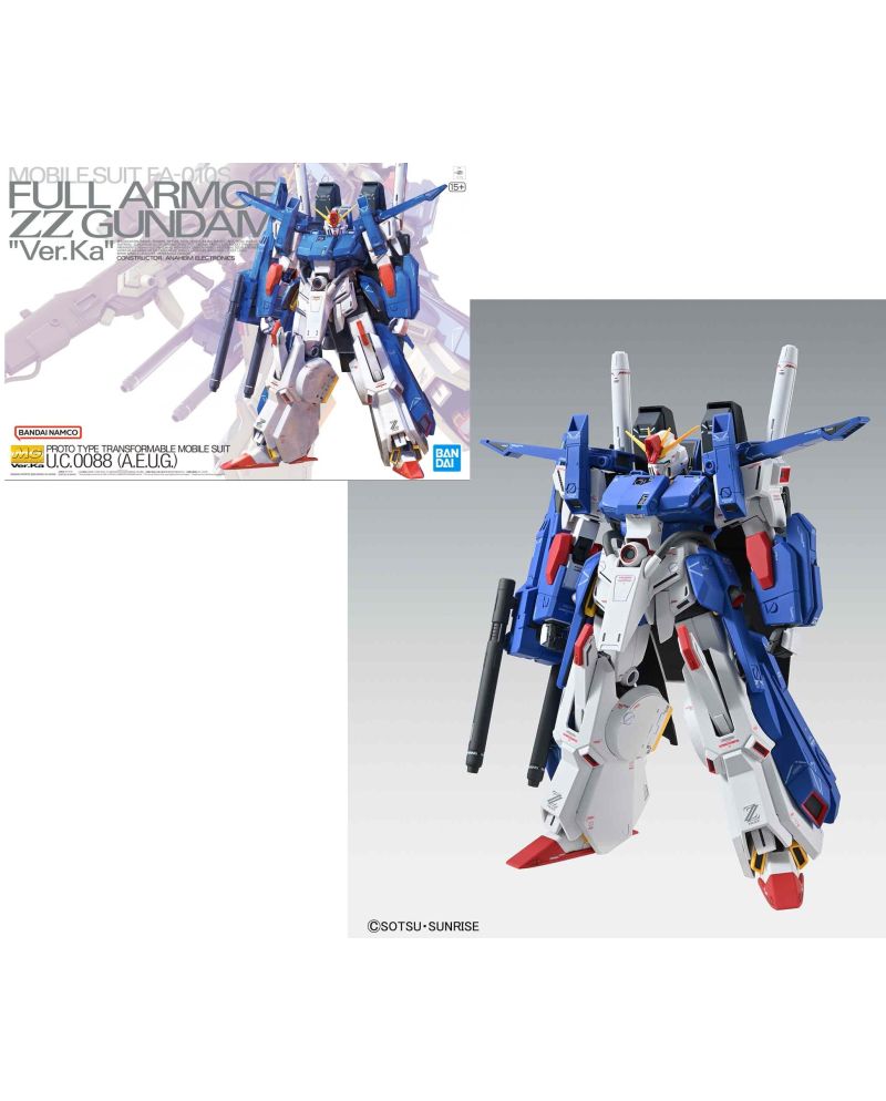 GUNDAM - MG 1/100 Full Armor ZZ Gundam Ver. Ka - Model Kit - vue principale