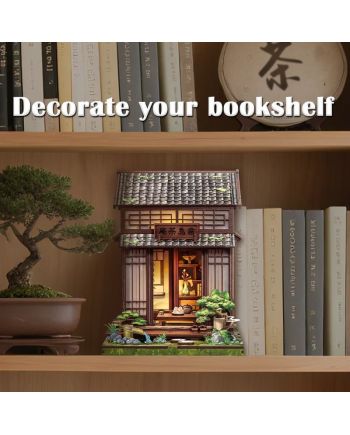 BOOK NOOK KIT - DIY - Kirishima Cha-an - 145pc + Eclairage LED - vue de profil