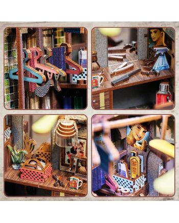BOOK NOOK KIT - DIY - Crépuscule des guerriers - 272pc + Eclairage LED - vue de detail