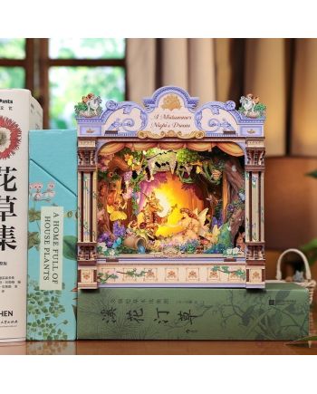 BOOK NOOK KIT - DIY - Le Songe d'une nuit d'été- 107pc + Eclairage LED - vue de face